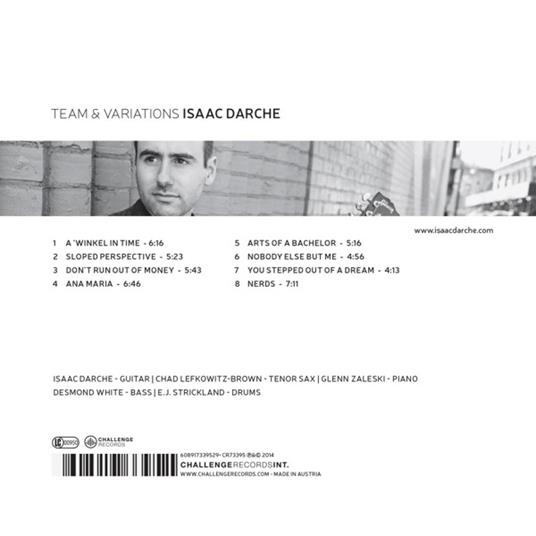 Team and Variations - CD Audio di Isaac Darche - 2