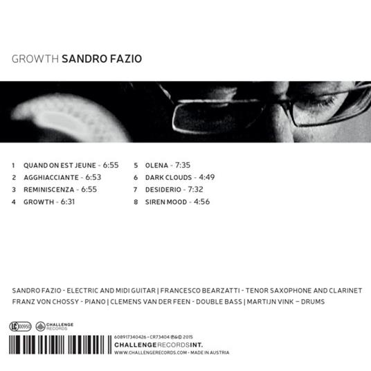 Growth - CD Audio di Sandro Fazio - 2