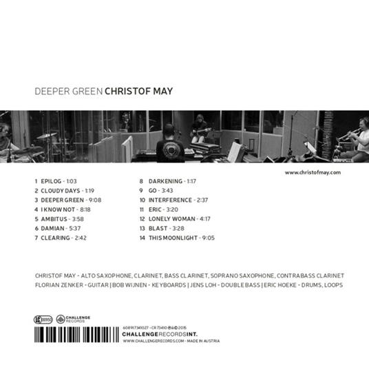 Deeper Green - CD Audio di Christof May - 2