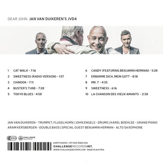 Dear John - CD Audio di Jan Van Duikeren - 2