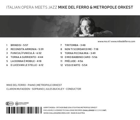 Italian Opera Meets Jazz - CD Audio di Metropole Orkest,Mike Del Ferro - 2