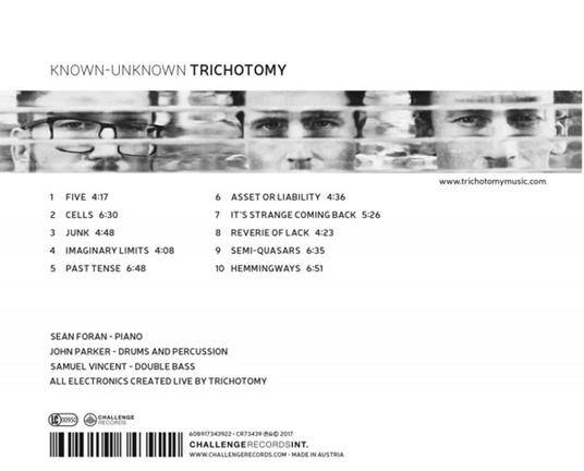 Known-Unknown - CD Audio di Trichotomy - 2