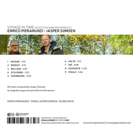 Voyage In Time - CD Audio di Enrico Pieranunzi,Jasper Somsen - 2