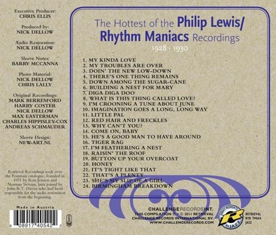 Hottest Of The Phillip Lewis - CD Audio di Phillip-Rhythm Maniacs Lewis - 2