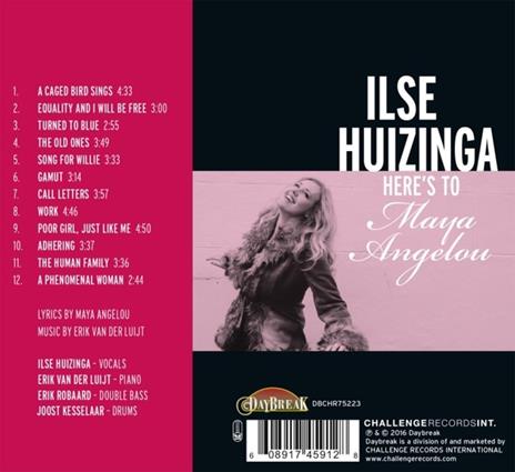 Here's to Maya Angelou - CD Audio di Ilse Huizinga - 2