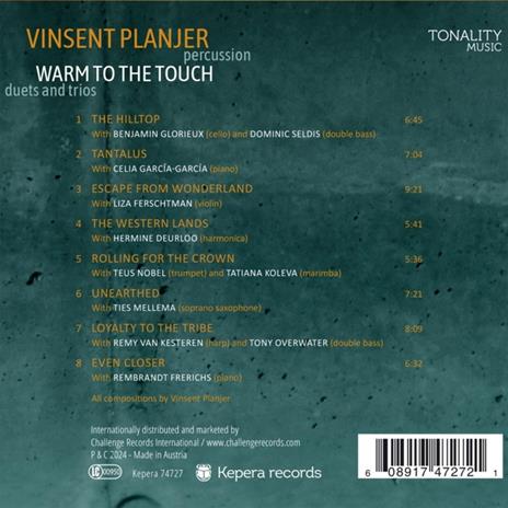 Warm To The Touch - CD Audio di Vinsent Planjer - 2