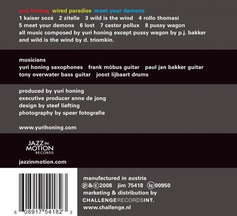 Meet Your Demons - CD Audio di Yuri -Wired Paradise- Honing - 3