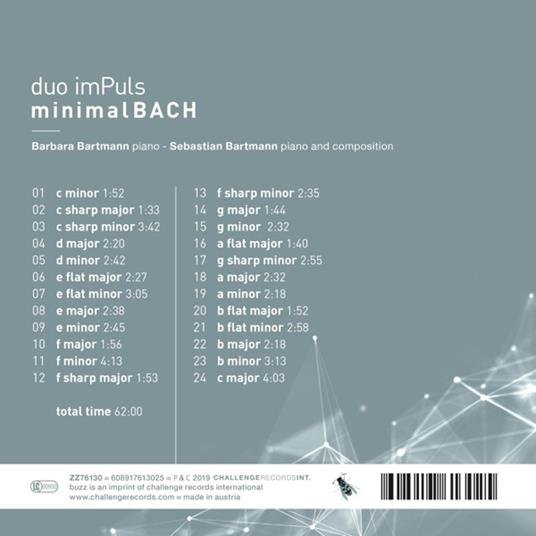 Minimal Bach - CD Audio di Duo Impuls - 2