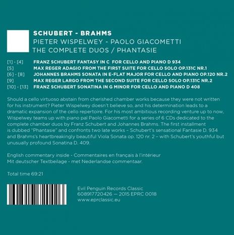 Complete Duos - CD Audio di Johannes Brahms,Franz Schubert - 3