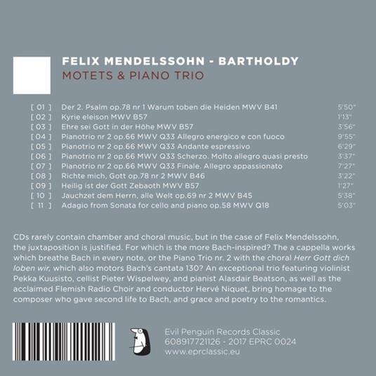 Mottetti - Trio con Pianoforte - CD Audio di Felix Mendelssohn-Bartholdy - 2