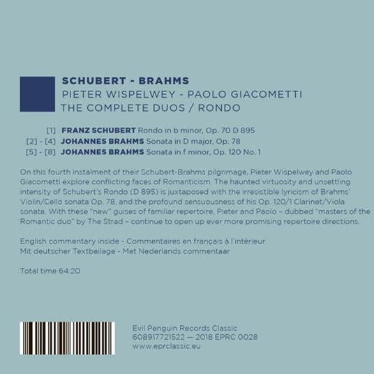 The Complete Duos & Rondo - CD Audio di Franz Schubert - 2