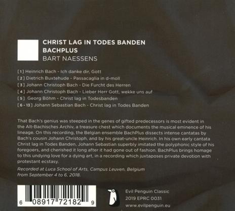 Christ Lag In Todesbanden - CD Audio di Bachplus - 2