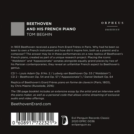 Beethoven And His French Piano - CD Audio di Ludwig van Beethoven,Tom Beghin - 2