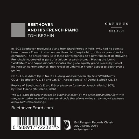 Beethoven And His French Piano - CD Audio di Ludwig van Beethoven,Tom Beghin - 2