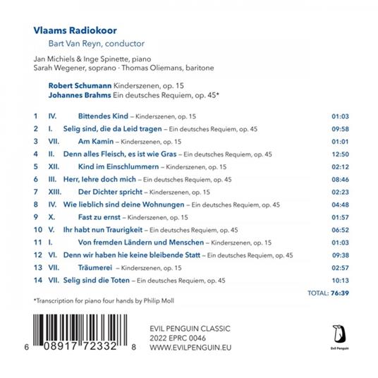 Ein Menschliches Requiem - CD Audio di Johannes Brahms,Vlaams Radiokoor - 2