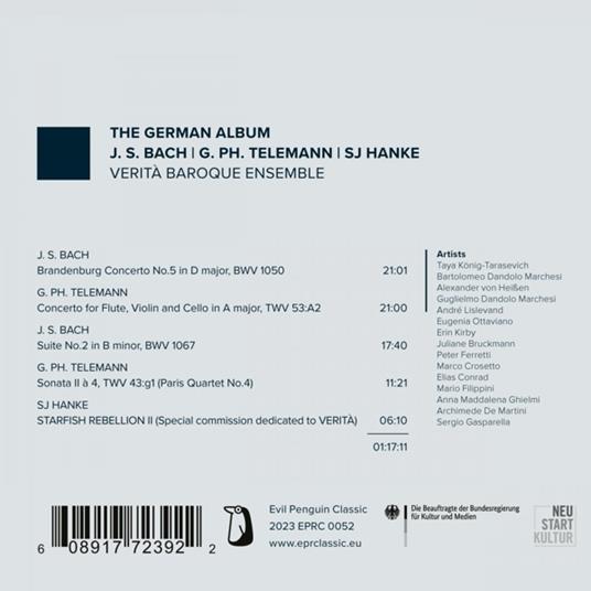 The German Album - CD Audio di Verita Baroque Ensemble - 2