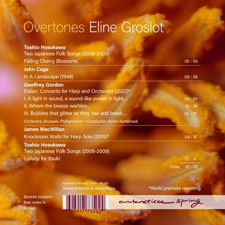 Overtones - CD Audio di Eline Groslot - 2
