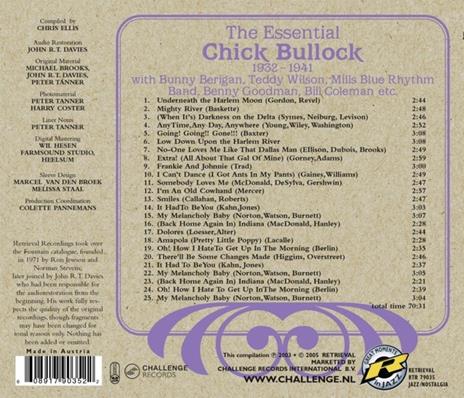 Essential Chick Bullock - CD Audio di Chick Bullock - 3