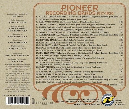 Pioneer Recordings Bands - CD Audio - 2