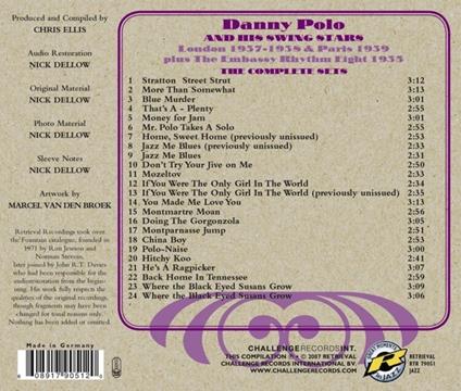 Complete Sets - CD Audio di Danny Polo & His Swing Stars