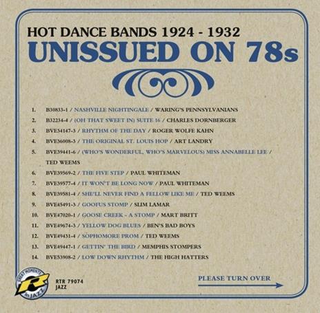 Unissued on vol.3 - CD Audio
