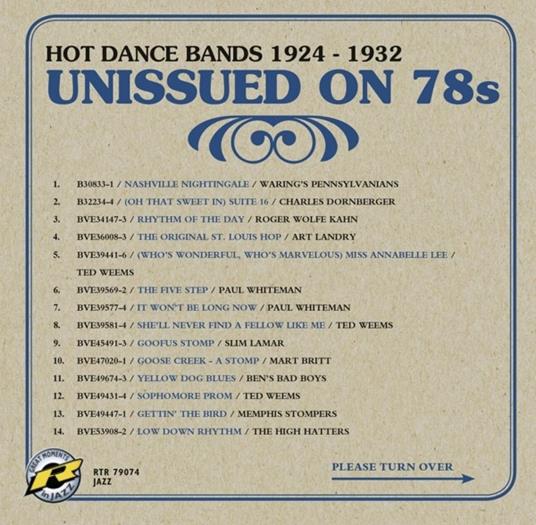 Unissued on vol.3 - CD Audio