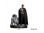 Star Wars The Mandalorian Legacy Replica Statua 1/4 Luke Skywalker, R2-d2 & Grogu 54 Cm Iron Studios