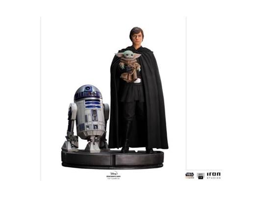 Star Wars The Mandalorian Legacy Replica Statua 1/4 Luke Skywalker, R2-d2 & Grogu 54 Cm Iron Studios