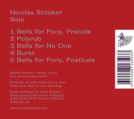 Solo - CD Audio di Nicolas Stocker - 2