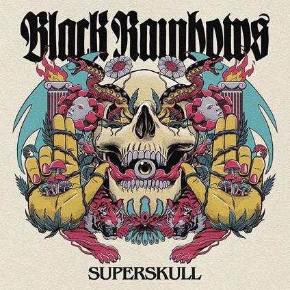 Superskull (Ltd Side A - Side B White-Blue-Pink Vinyl) - Vinile LP di Black Rainbows