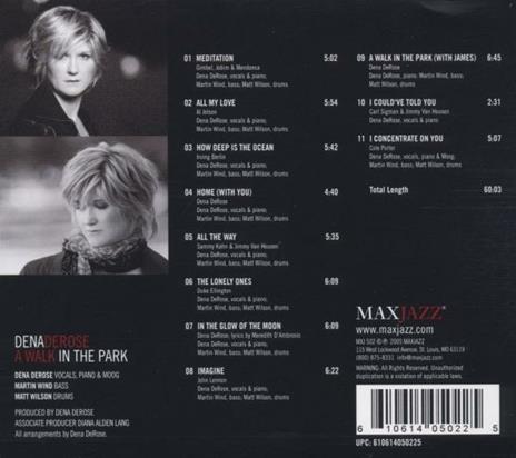 A Walk in the Park - CD Audio di Dena Derose - 2