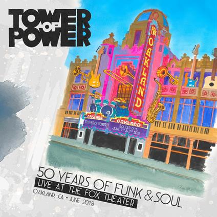 50 Years of Funk & Soul. Live at the Fox (DVD) - DVD di Tower of Power