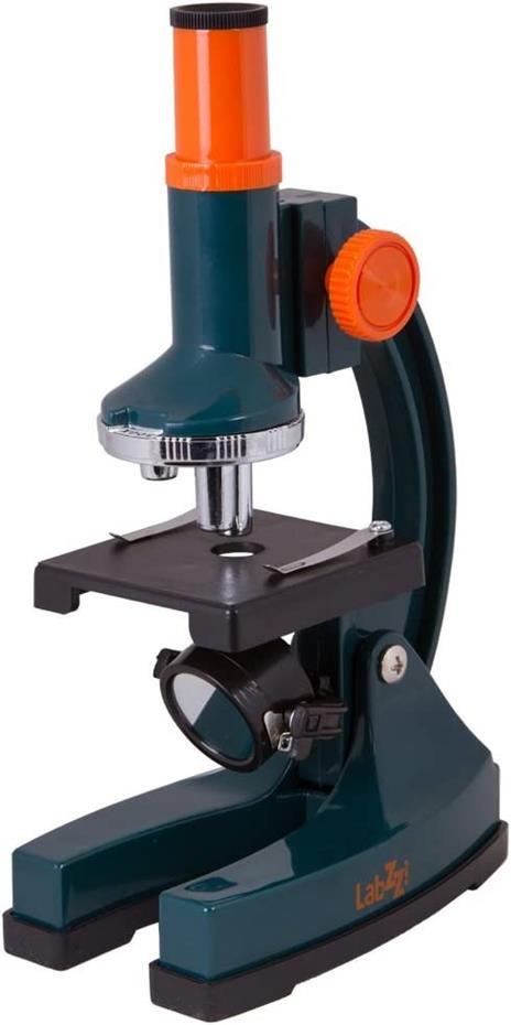 Levenhuk Microscopio per Ragazzi LabZZ M1 con Kit di Accessori (Pipetta, Vetrini Vuoti, Coprivetrini, Adesivi per Vetrini e Sale Marino Inclusi)