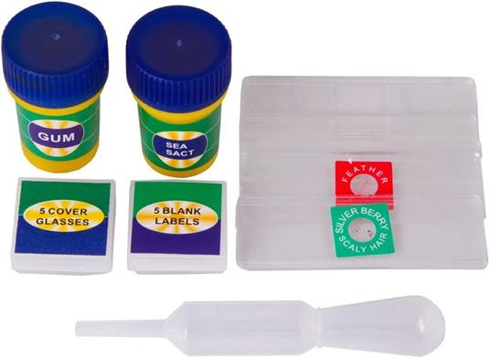Levenhuk Microscopio per Ragazzi LabZZ M1 con Kit di Accessori (Pipetta, Vetrini Vuoti, Coprivetrini, Adesivi per Vetrini e Sale Marino Inclusi) - 4