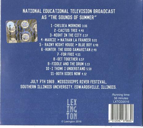 Mississippi River Festival 1969 - CD Audio di Joni Mitchell - 2