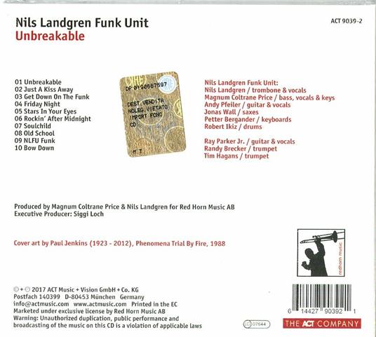 Unbreakable - CD Audio di Nils Landgren - 2