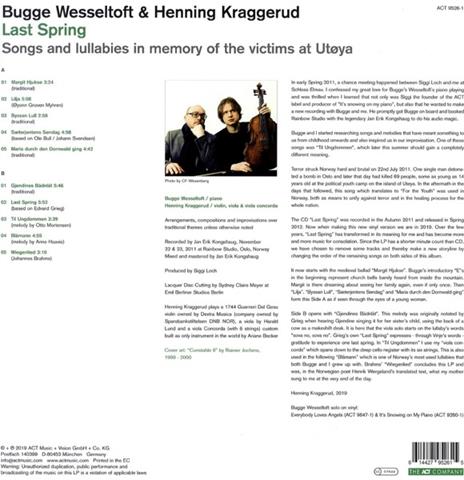 Last Spring - Vinile LP di Bugge Wesseltoft,Henning Kraggerud - 2