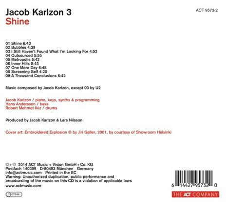 Shine - CD Audio di Jacob Karlzon - 2