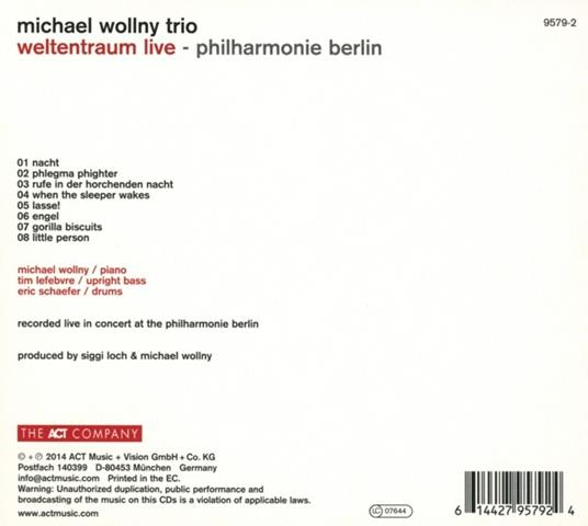 Weltentraum Live - CD Audio di Michael Wollny - 2