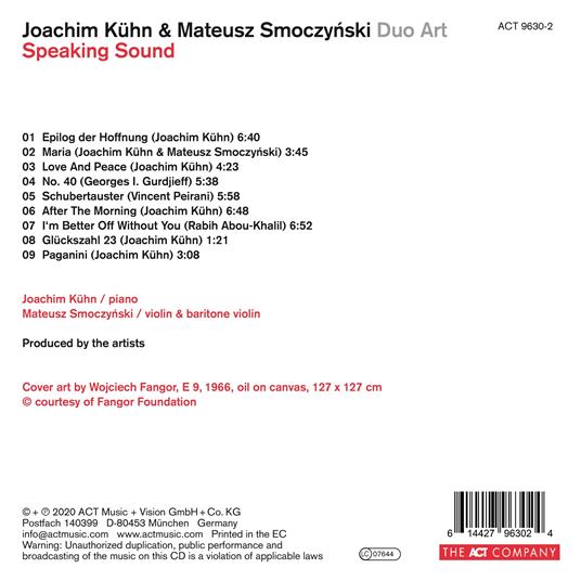 Speaking Sound - CD Audio di Joachim Kuhn - 2