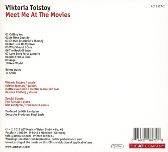 Meet Me at the Movies (Digipack) - CD Audio di Viktoria Tolstoy - 2