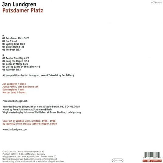 Potsdamer Platz - Vinile LP di Jan Lundgren - 2
