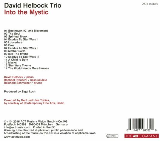 Into the Mystic - CD Audio di David Helbock - 2