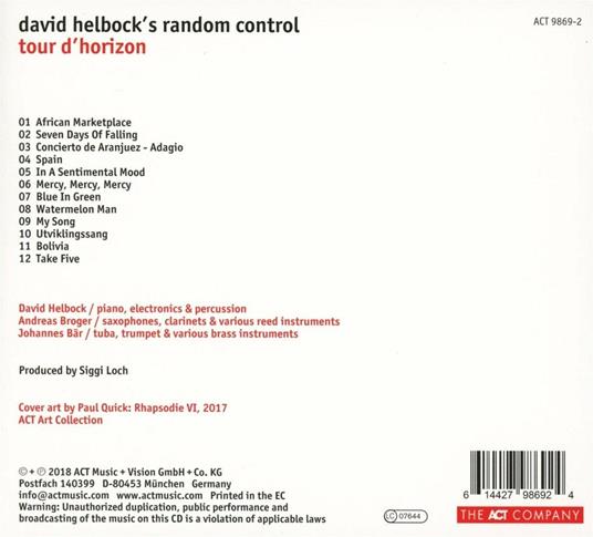 Tour d'horizon. From Brubeck to Zawinul - CD Audio di David Helbock - 2