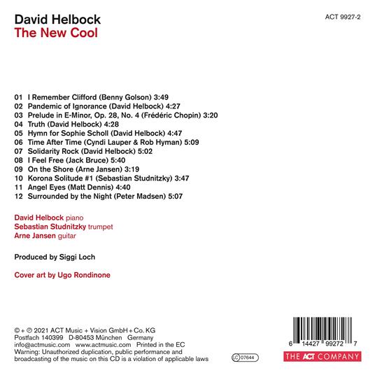The New Cool - CD Audio di David Helbock - 2