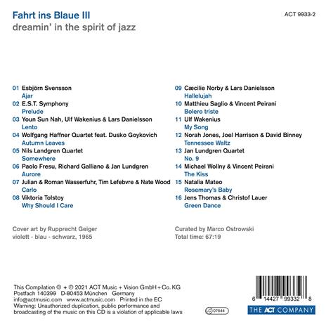Fahrt Ins Blaue III - Dreamin In The Spirit of Jazz - CD Audio - 2