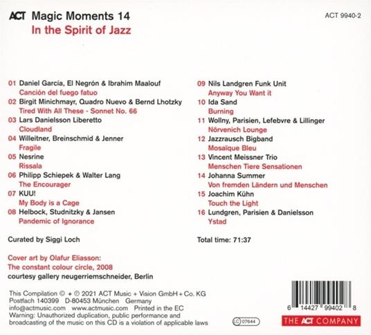 Magic Moments 14. In the Spirit of Jazz - CD Audio - 2