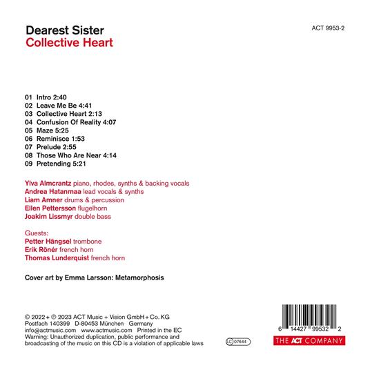 Collective Heart (Digipack) - CD Audio di Dearest Sister - 2