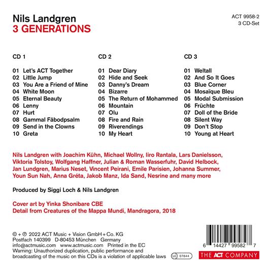3 Generations (3 CD Box-Set) - CD Audio di Nils Landgren - 2