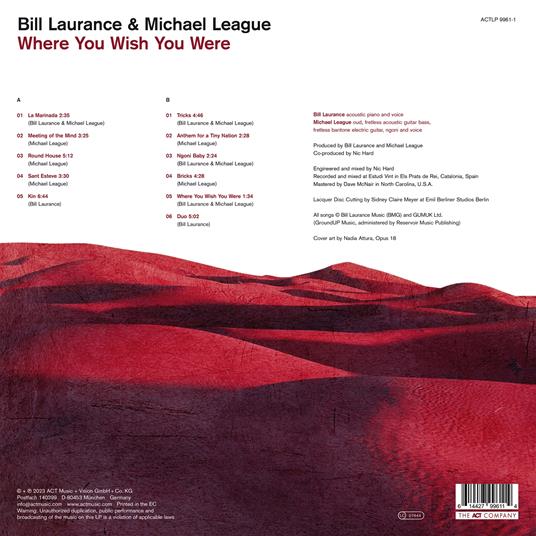 Where You Wish You Were (180 gr.) - Vinile LP di Bill Laurance - 2